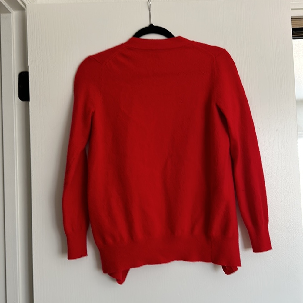 J Crew Red Cardigan - Picture 2 of 2